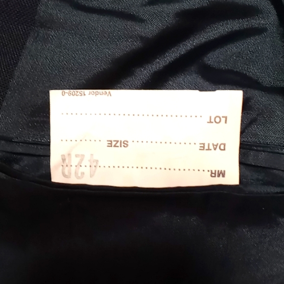 Vintage Navy Blue Single Breasted Sports Coat by Stafford - Picture 5 of 8